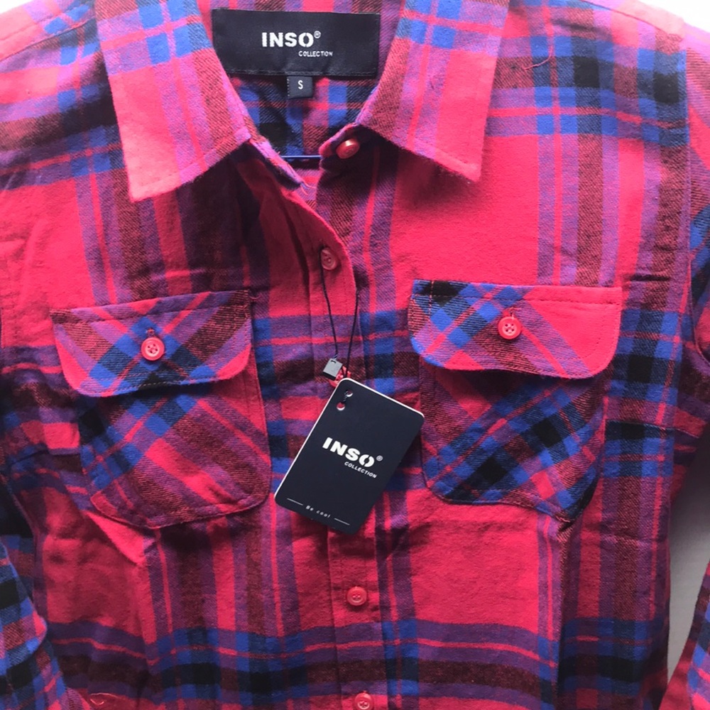 Women’s Flannel Button Down Shirt - Picture 3 of 6